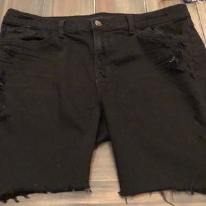 J Brand BLack cutoff jean shorts 32